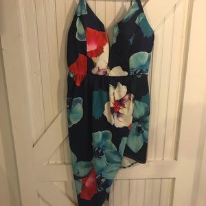 Blue floral dress